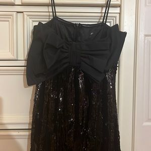 Zara bow sequin dress